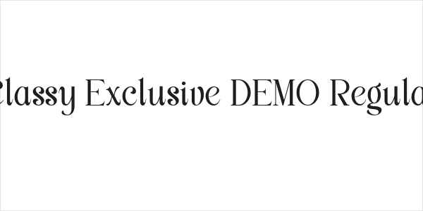Classy Exclusive DEMO Regular Logo