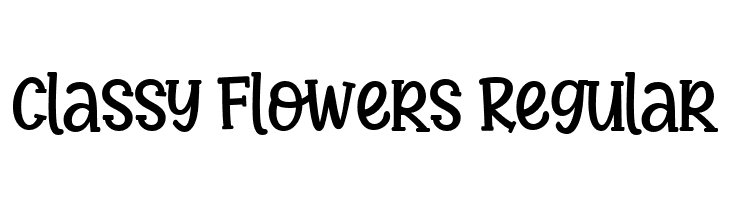 Classy Flowers Regular  font caratteri gratis