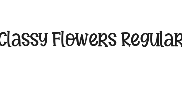 Classy Flowers Regular Logo