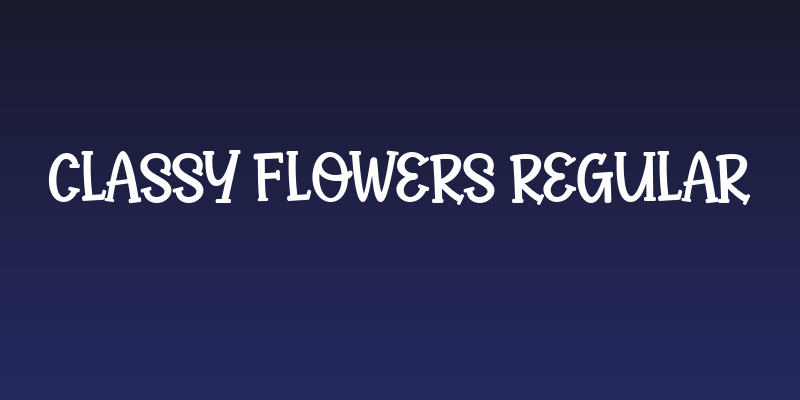 Classy Flowers Regular Social Header