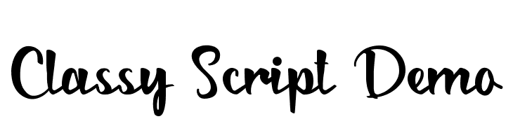 Classy Script Demo  font caratteri gratis