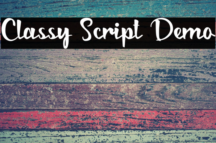 Classy Script Demo Example 1