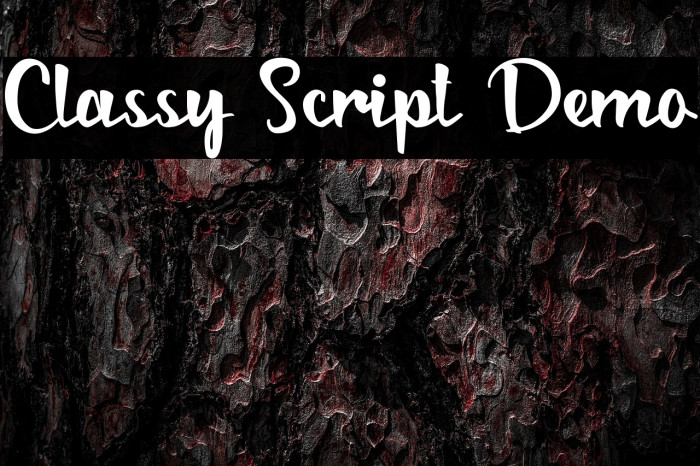 Classy Script Demo Example 2