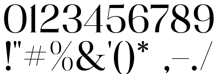 Classy Vogue Font OTHER CHARS