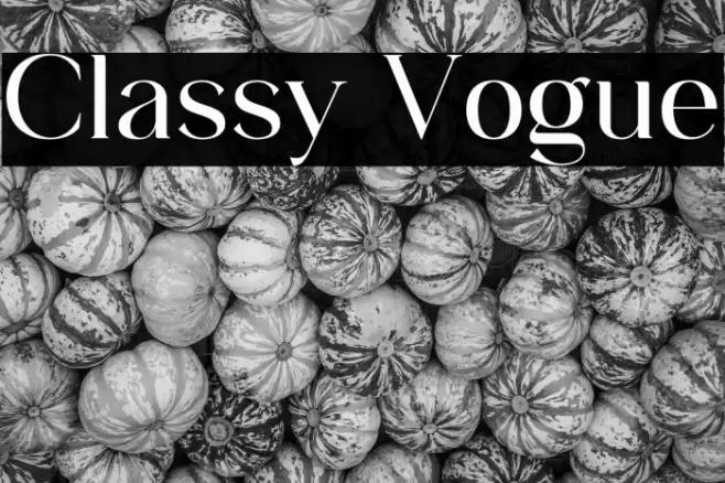 Classy Vogue Font examples