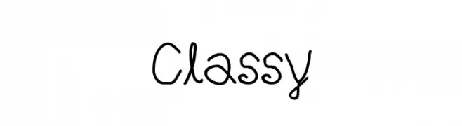 Classy  Frei Schriftart Herunterladen