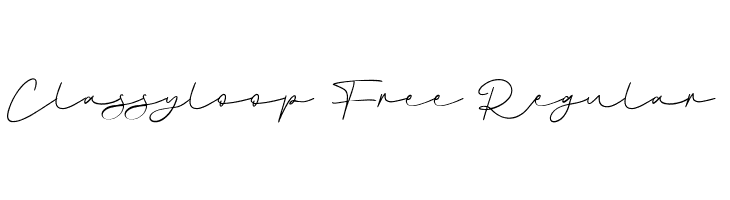 Classyloop Free Regular  Fuentes Gratis Descargar