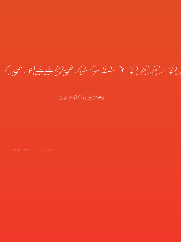 Classyloop Free Regular Poster