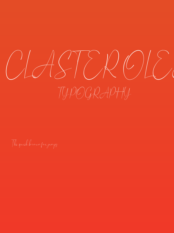 Claster Oleander Signature Poster