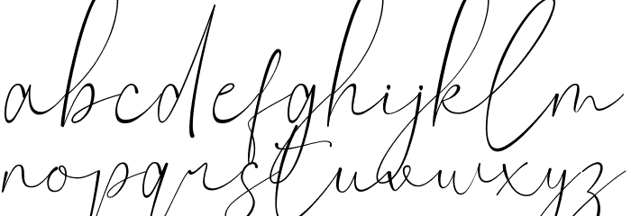 Claster Oleander Signature Font LOWERCASE