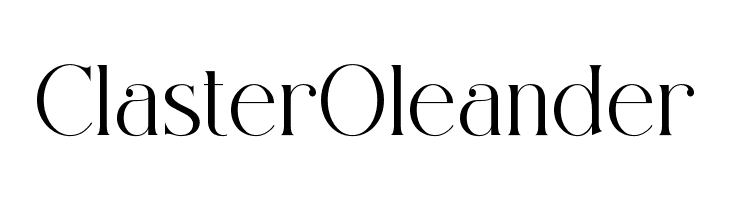 Claster Oleander  Скачать бесплатные шрифты