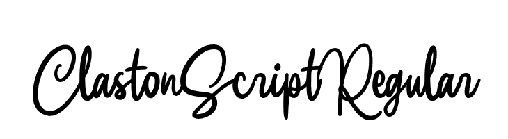 Claston Script Regular  font caratteri gratis