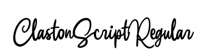 Claston Script Regular  フリーフォントのダウンロード