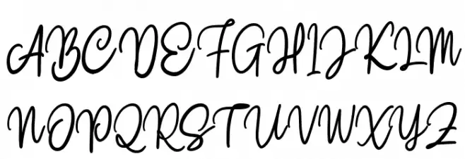 Claston Script Regular Schriftart Groß