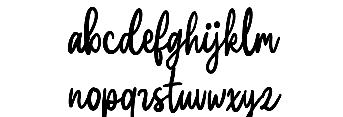 Claston Script Regular Font LOWERCASE