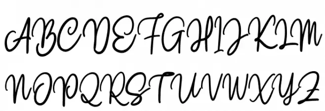 Claston Script Regular フォント 大文字