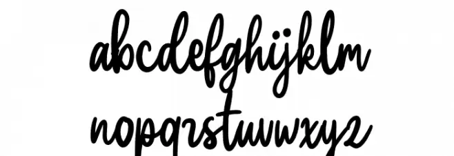 Claston Script Regular Schriftart Kleinbuchstaben