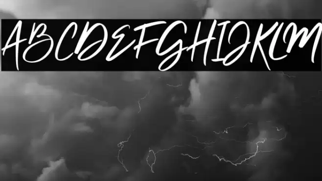 Clattering Font examples