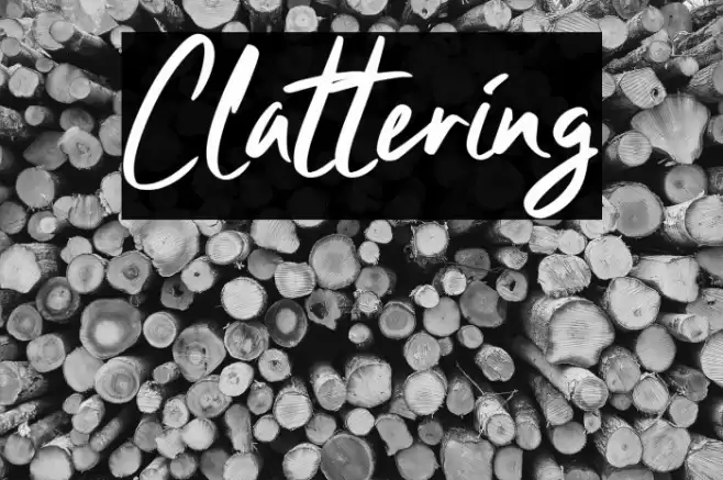 Clattering Font examples
