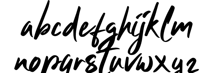 Clattering Font LOWERCASE