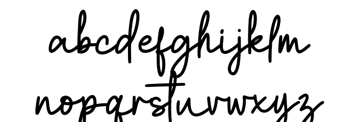Clatterson Font LOWERCASE