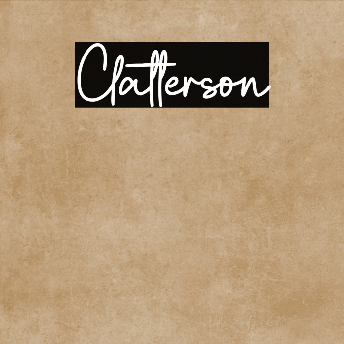 Clatterson Example 3