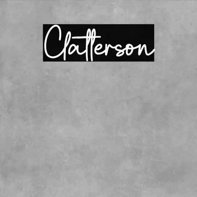 Clatterson Font examples