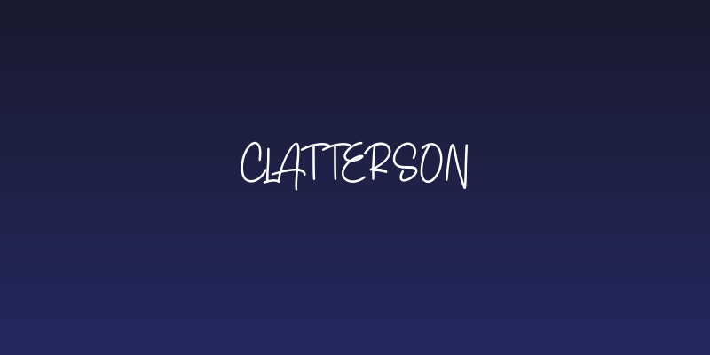 Clatterson Social Header
