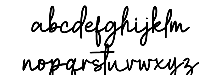 Clatterson Font LOWERCASE