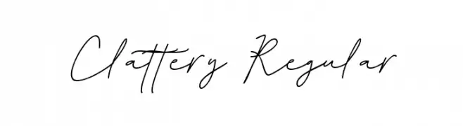 Clattery Regular Font