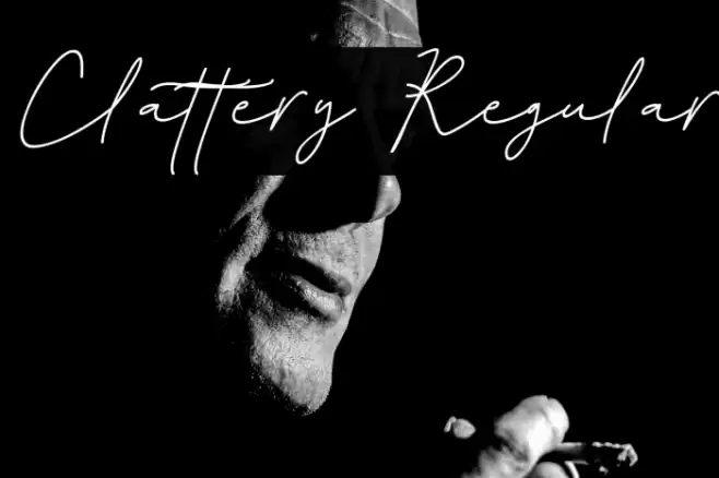 Clattery Regular Font examples