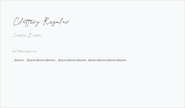 Clattery Regular Business Card