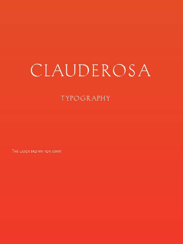 Clauderosa Poster