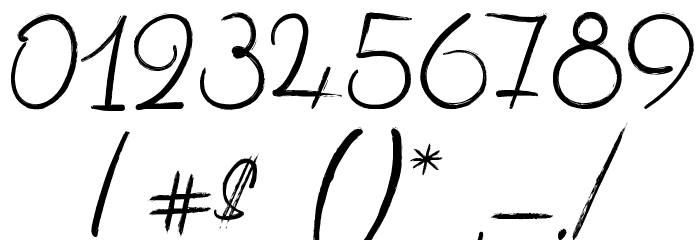ClaudetteaimeleChocolat Font OTHER CHARS
