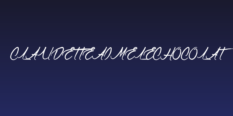 ClaudetteaimeleChocolat Social Header