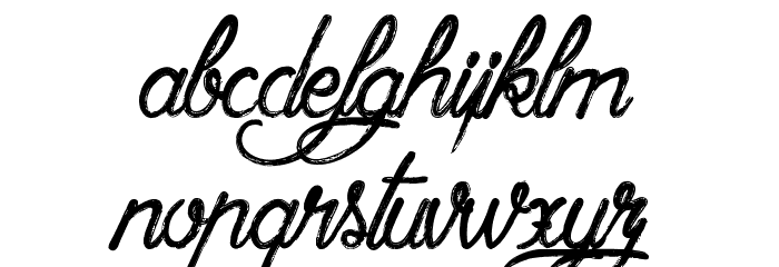 ClaudetteaimeleChocolat Font LOWERCASE