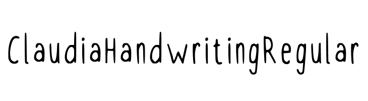 Claudia Handwriting Regular  baixar fontes gratis