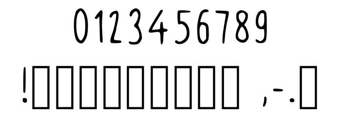 Claudia Handwriting Regular Font OTHER CHARS