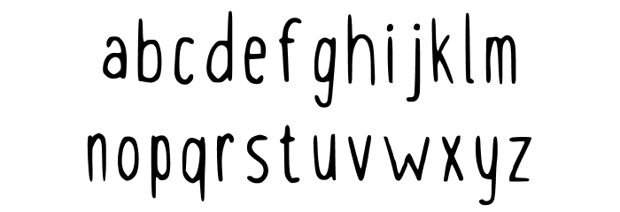 Claudia Handwriting Regular Font LOWERCASE