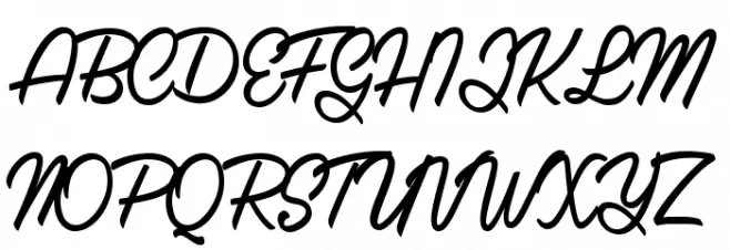 Claudia Personal Use Regular 字体 大写
