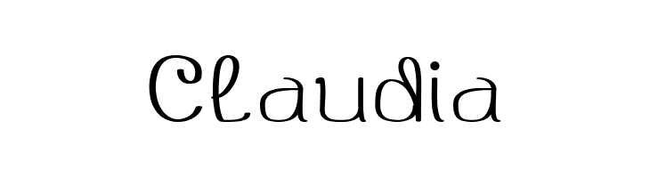 Claudia  Frei Schriftart Herunterladen