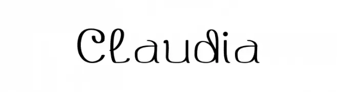 Claudia  Скачать бесплатные шрифты