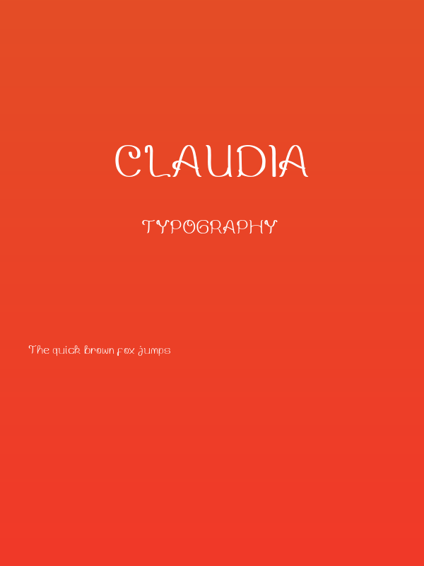 Claudia Poster
