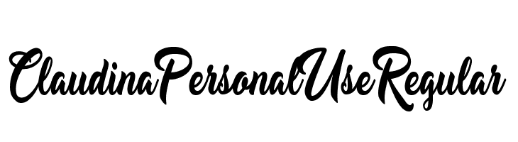 Claudina Personal Use Regular  baixar fontes gratis