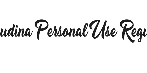 Claudina Personal Use Regular Logo