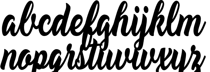 Claudina Personal Use Regular Font LOWERCASE