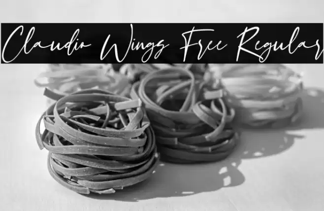 Claudio Wings Free Regular Font examples