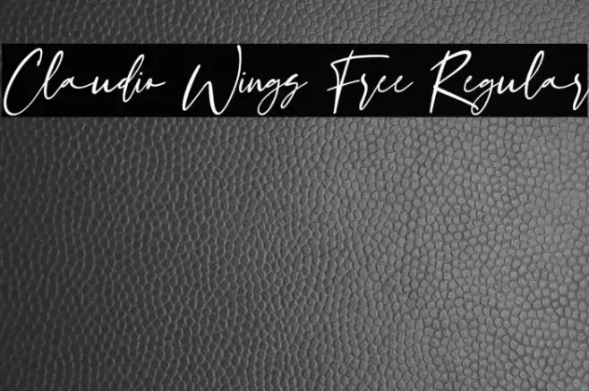 Claudio Wings Free Regular Font examples
