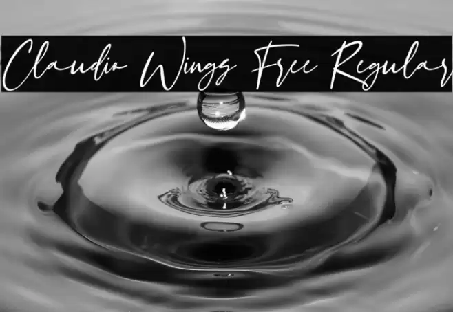 Claudio Wings Free Regular Font examples