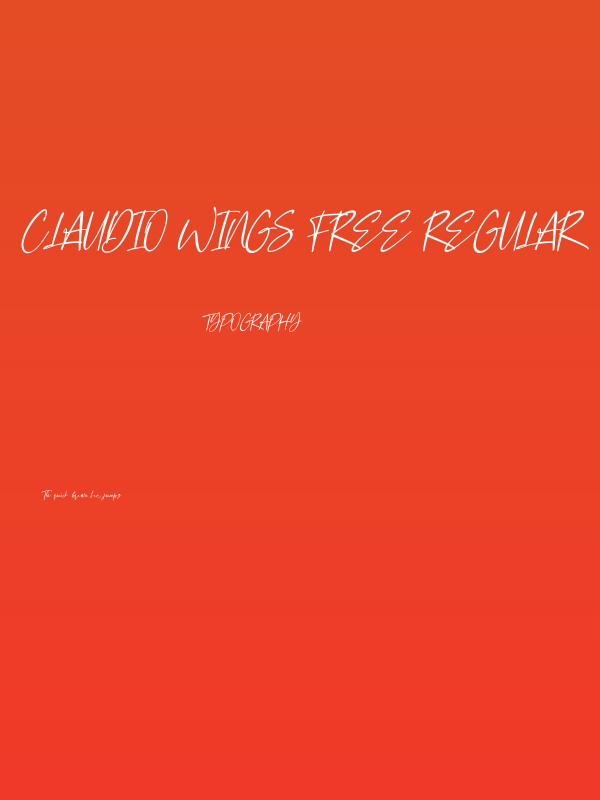 Claudio Wings Free Regular Poster